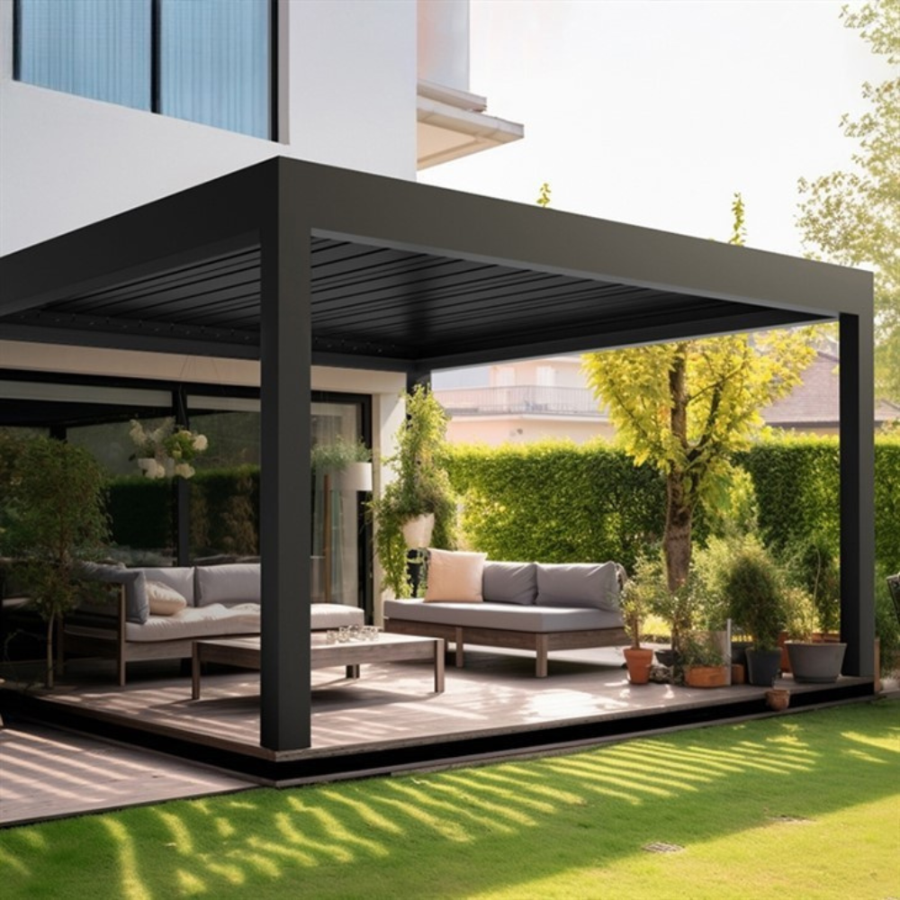 Luxury Pergola 4M x 6M Anthracite Grey