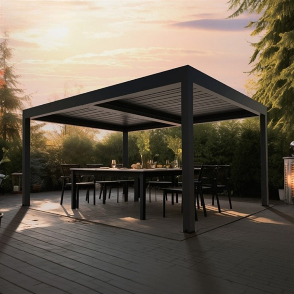 Luxury Pergola 4M x 6M Anthracite Grey