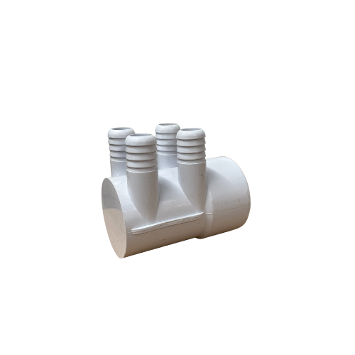 2" 4 Port 3/4 Ribbed Barb Water Manifold Socket*Blind