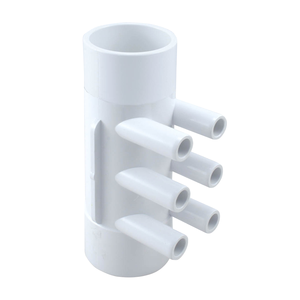 2" 6 Port 3/4 Ribbed Barb Water Manifold Socket*Socket