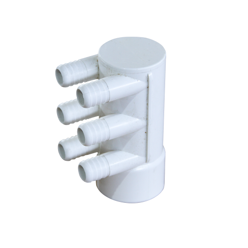 2" 6 Port 3/4 Ribbed Barb Water Manifold Socket*Blind